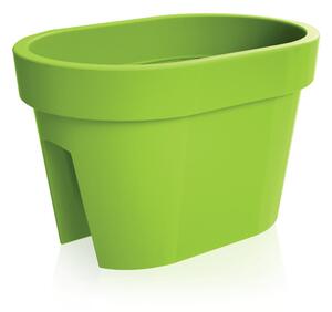 Lofly Railing Műanyag Erkélykorlát Virágtartó Lime 40 cm
