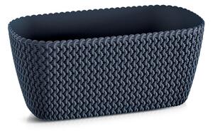 Splofy Kötött Mintás Balkonláda Antracit 30 cm