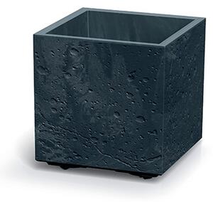 Sierra Square Beton Hatású Kocka Virágtartó - Antracit - 29 cm