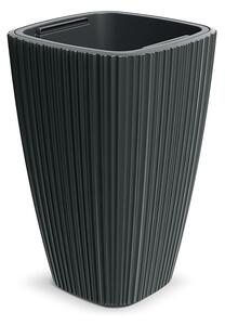 Oro Bordázott Kültéri Virágcserép Sötétszürke 29 cm