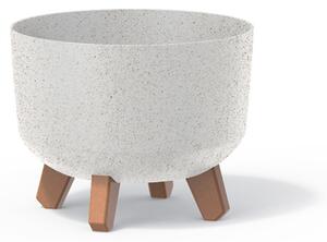 Gracia ECO Wood Kaspó Fehér Fa Lábakkal DGRL240W-S449W