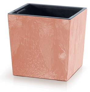 Urbi Square Alacsony Beton Hatású Virágcserép Terrakotta 29,5 cm