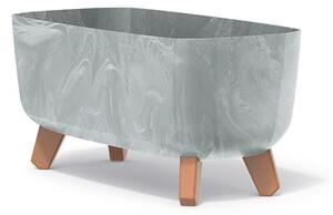 Gracia Case Beton Effect Téglalap Alakú Virágtartó Beton Hatású 39 cm