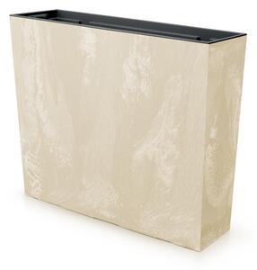 Urbi Case Beton Effect Téglalap Alakú Virágtartó Krém 58 cm