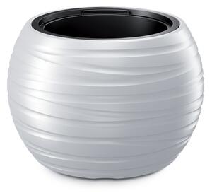 Maze Gömb Kaspó Fehér 43,6 cm Hullámmintás