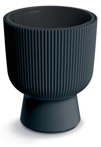 Milly Design Virágtartó Antracit 24 cm Bordázott