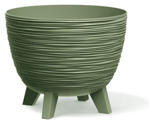 Furu Dizájn Virágtartó Földzöld 23,6 cm Bordázott