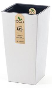 Urbi Square ECO Fa-kompozit Kaspó Fehér 19,5 cm