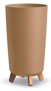 Gracia Tubus Slim ECO Wood Magas Kaspó Natúr-Öko 23,9 cm