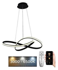 Brilagi Brilagi - LED Dimmelhető csillár zsinóron COSMOWAVE LED/70W/230V fekete + távirányító BG0938