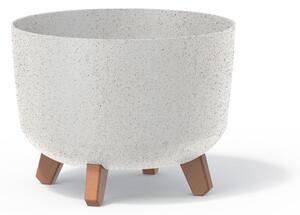 Gracia ECO Wood Kaspó Fehér Fa Lábakkal DGRL350W-S449W