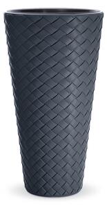 Matuba Slim Fonott Mintás Kaspó Antracit 40 cm