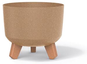 Gracia ECO Wood Natúr Kaspó Fa Hatású Lábakkal DGRL200W-4665W