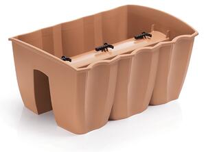 Crown Erkélyrögzítős Virágtartó Terrakotta 39 cm