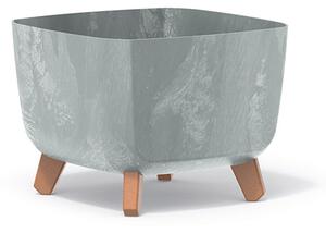 Gracia Square Beton Hatású Virágtartó - Szürke - 29 cm