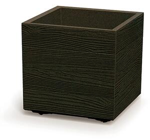Madera Square ECO Kocka Virágtartó Kávébarna