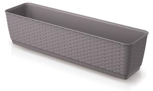 Ratolla Case P Rattan Hatású Virágláda Mokka 59 cm