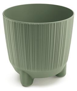 Ryfo N Modern Bordázott Virágtartó Földzöld 14,5 cm