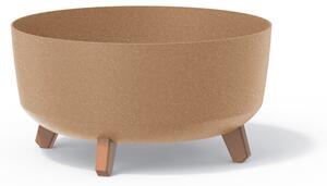 Gracia Low ECO Wood Natúr Kaspó Fa Lábakkal 38 cm