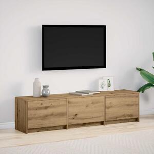 TV szekrény LED világítással Művészi tölgy 162 x 34 x 40 cm