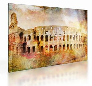 Kép - Digitális festészet, Colosseum, Róma, Olaszország (üvegen) (70x50 cm)