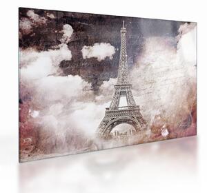 Kép - Eiffel-torony, Párizs, Franciaország (üvegen) (70x50 cm)