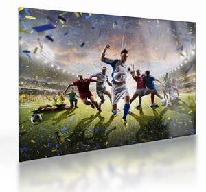 Kép - futball (üvegen) (70x50 cm)