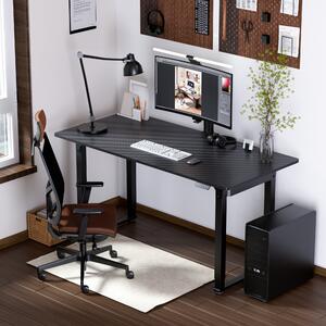 Állítható magasságú asztal Kirkkonummi 180x80cm fekete
