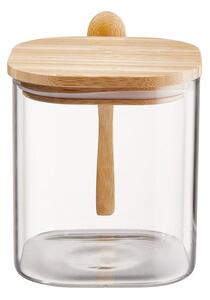 COMPOSITION tárolóedény üveg/bambusz, 750 ml
