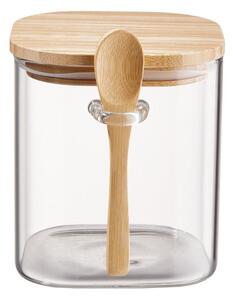 COMPOSITION tárolóedény üveg/bambusz, 750 ml