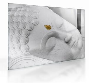Kép - Fehér Buddha (üvegen) (70x50 cm)