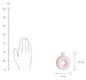 LOOPY mini váza, rózsaszín 10cm