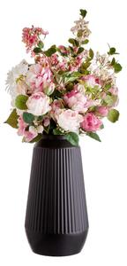 FINJA kerámia váza, fekete 44 cm