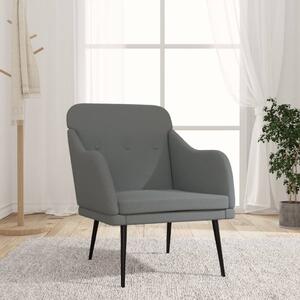 Sötétszürke szövetfotel 63 x 76 x 80 cm