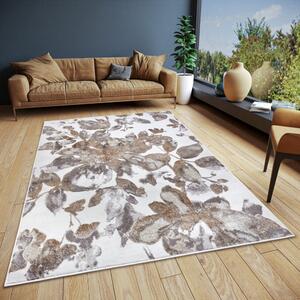 Szürke-barna szőnyeg 200x280 cm Shine Floral – Hanse Home
