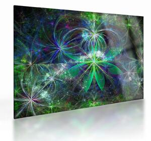 Kép - Absztrakt geometriai formák (üvegen) (70x50 cm)