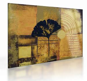 Kép - Ginkgo levél (üvegen) (70x50 cm)