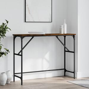 Füstös tölgy színű szerelt fa tálalóasztal 100x32x75 cm