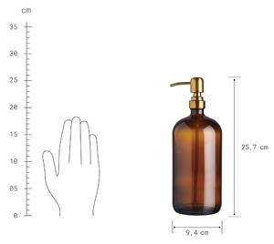 SOAP OPERA szappanadagoló, barna-arany 1000ml