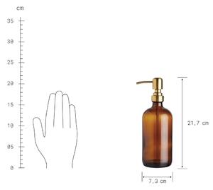 SOAP OPERA szappanadagoló, barna-arany 500ml