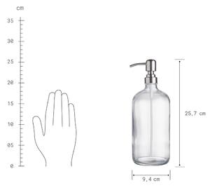 SOAP OPERA szappanadagoló, átlátszó-ezüst 1000ml
