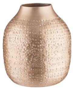 MIRA mini kalapált váza, rozéarany 9 cm