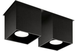 Sollux Lighting Quad 2 mennyezeti lámpa 2x40 W fekete SL.0063