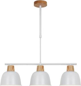 Zuma Line Orlo mennyezeti lámpa 3x40 W fehér-fa P21031M-3TUP