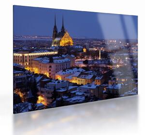 Kép - Cathedral of St. Péter és Pál, Brno, Csehország (üvegen) (70x50 cm)
