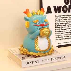 Szerencsehozó kínai sárkány szobor - Kék