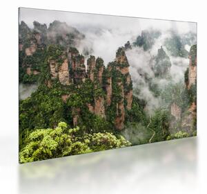 Kép - Zhangjiajie Nemzeti Park, Kína (üvegen) (70x50 cm)