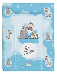 Babastar puha pelenkázó lap 50*70 cm - Best friend&#039;s ! kék