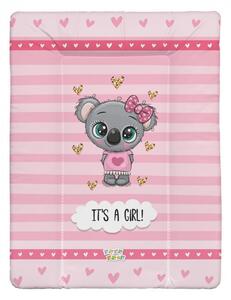 Babastar puha pelenkázó lap 50*70 cm - it&#039;s a girl ! koala rózsaszín