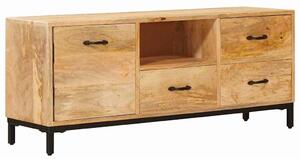 Tévéállványok fiókkal Barna 110 x 30 x 46 cm Tömör Mangófát